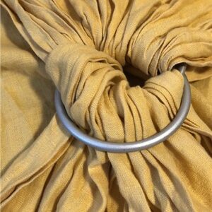 Sakura Bloom linen ring sling